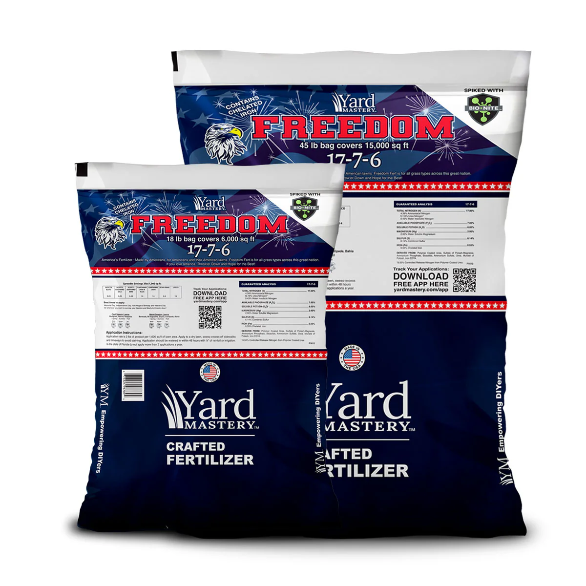 17-7-6 Freedom Fertilizer  3% chelated Iron, Magnesium and Bio-Nite - Granular Lawn Fertilizer - Image 3