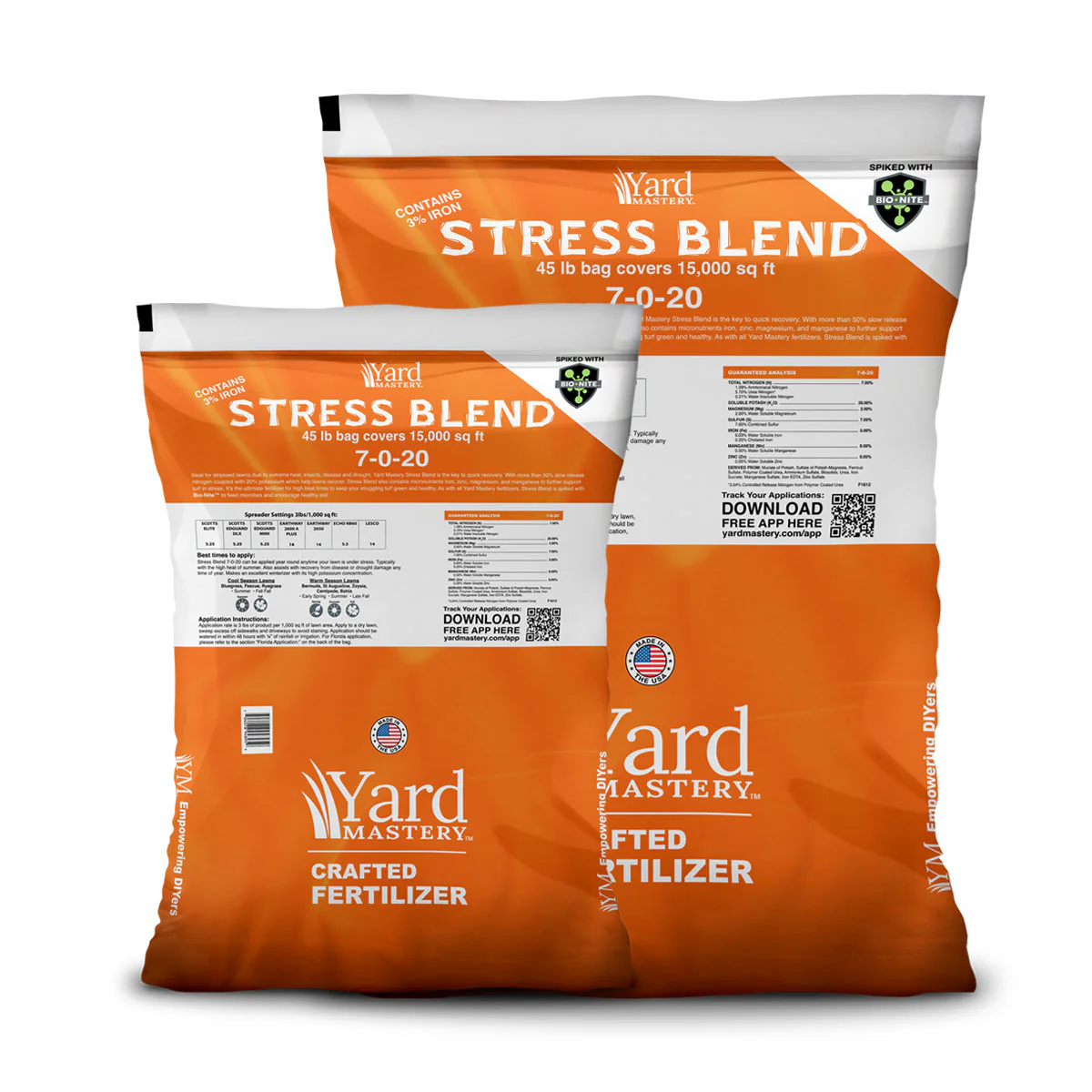 7-0-20 Stress Blend  3% Iron - Bio-Nite - Granular Lawn Fertilizer - Image 3